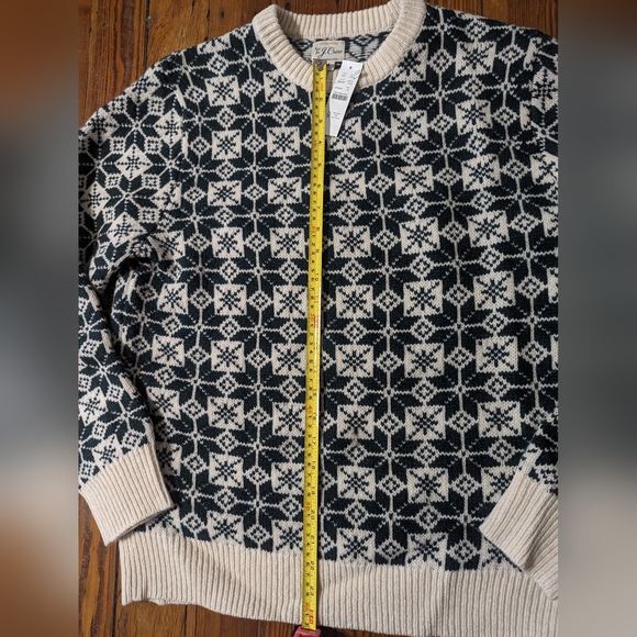 NWT JCrew 100% Lambswool Nordic Fair Isle crewneck sweater - M - Picture 10 of 12